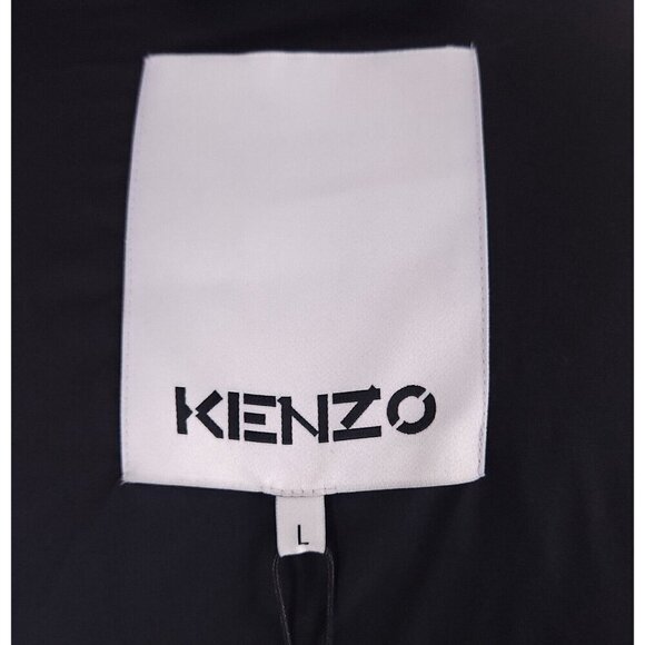 Kenzo Duvet Down Jacket Size L Mens Blue Defect NWT - Picture 14 of 16